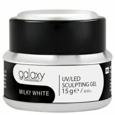 Gradivni gel za nadogradnju noktiju - UV/LED Milky White Jelly - 15g